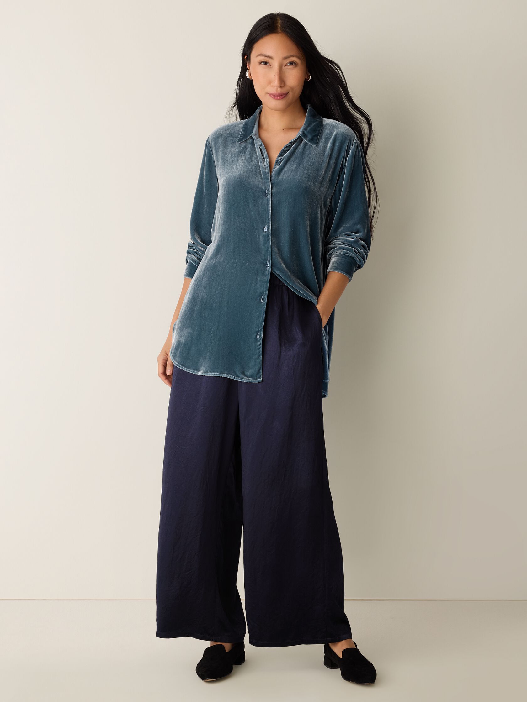 Velvet Classic Collar Shirt