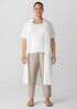 Washable Stretch Crepe Straight Pant
