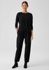Fine Merino Jersey Crew Neck Top in Regenerative Wool