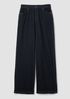 Cotton Indigo Knit Wide-Leg Pant