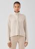 Peruvian Organic Cotton High Collar Cardigan