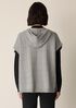 Cotton and Recycled Cashmere Hooded Poncho