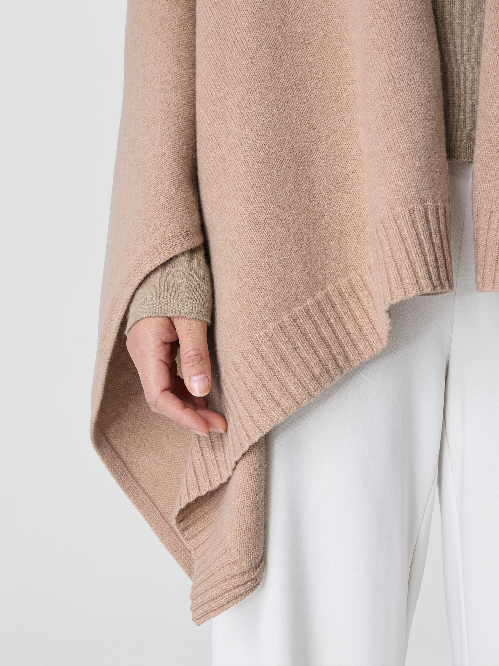 Recycled Cashmere Wool Poncho