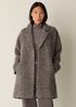 Curly Alpaca Notch Collar Coat