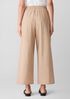 Washed Organic Cotton Poplin Wide-Leg Pant