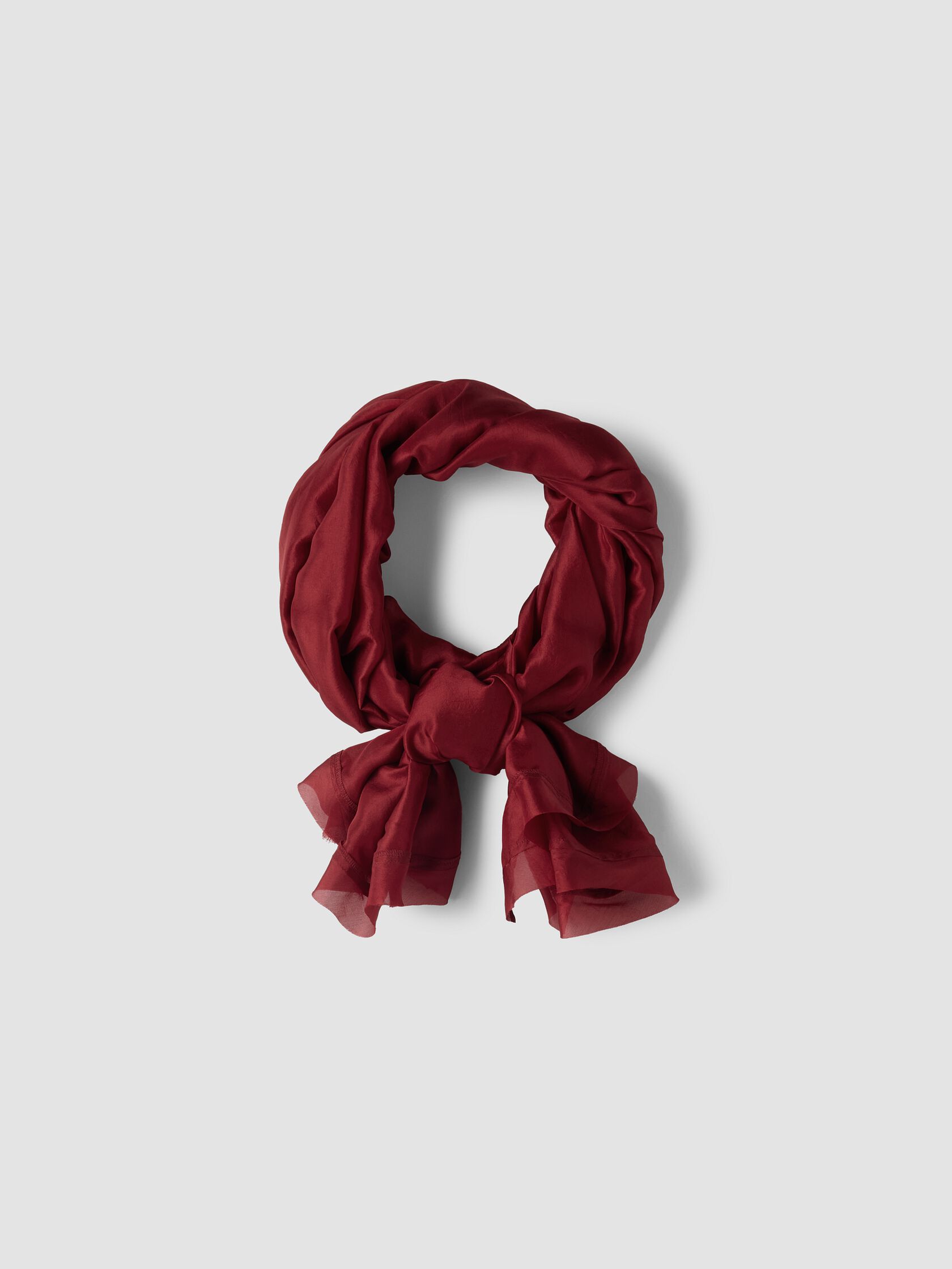 Washed Organic Silk Parachute Scarf