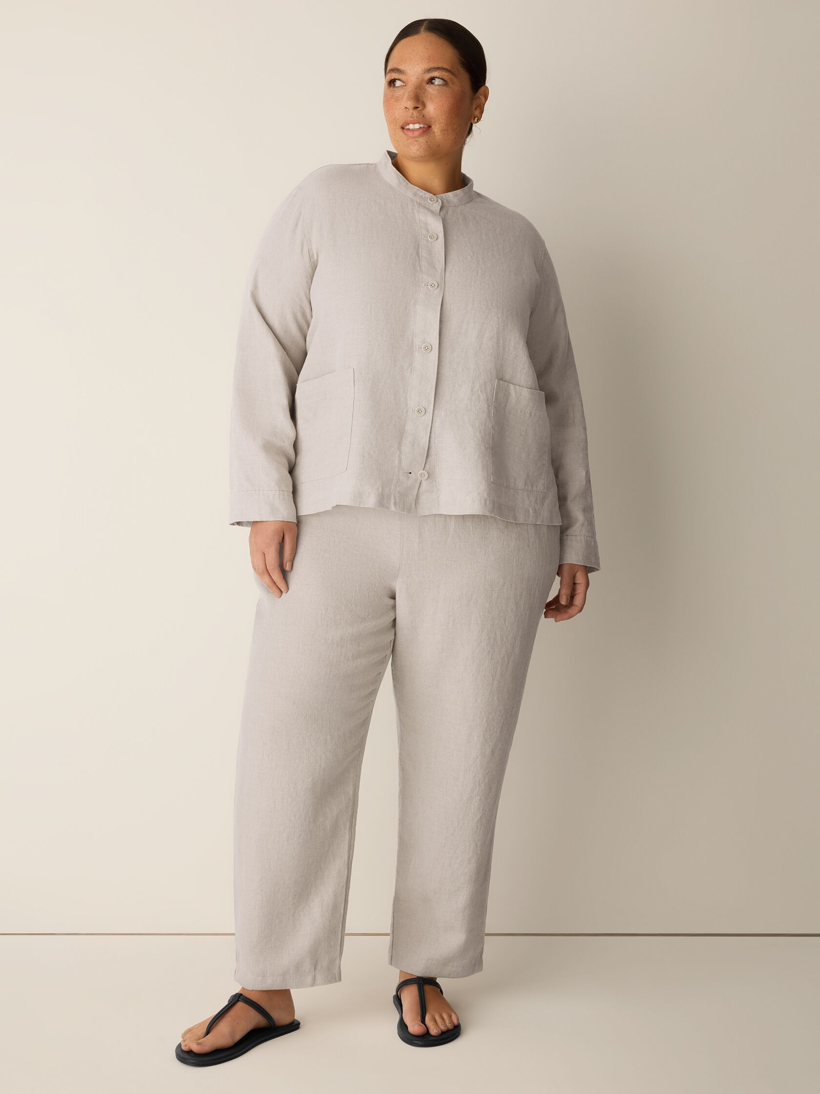 Organic Linen Tapered Pant