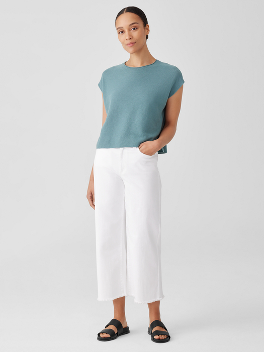 Organic Linen Cotton Seed Square Top