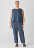 Linen Silk Twill Tapered Pant