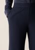 Washable Stretch Crepe Straight Pant