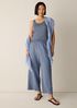 Organic Cotton Stretch Rib Scoop Neck Tank