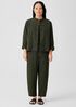 Organic Cotton Pucker Mandarin Collar Jacket