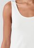 Stretch Silk Jersey Scoop Neck Tank