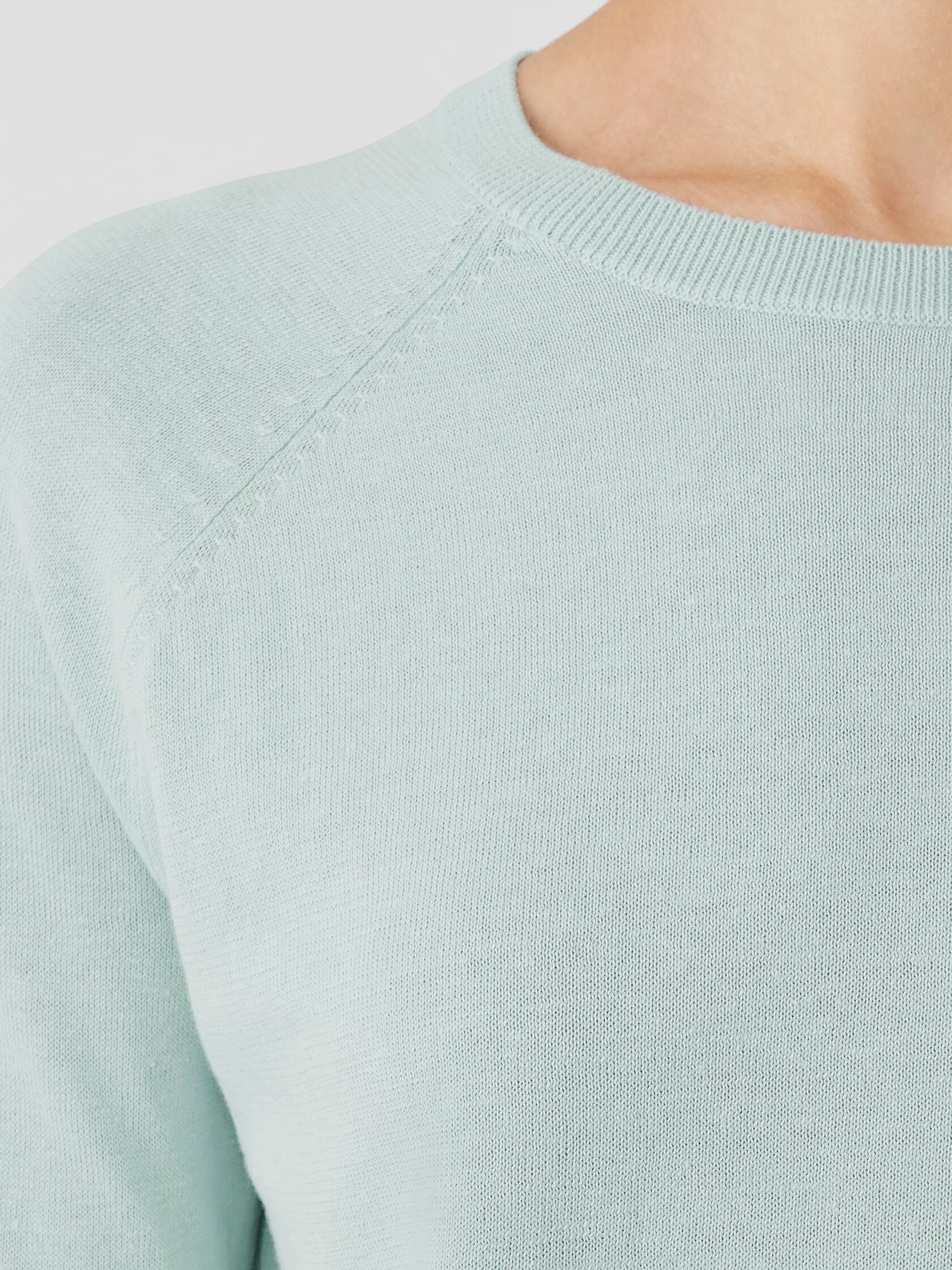 Organic Linen Cotton Raglan-Sleeve Top