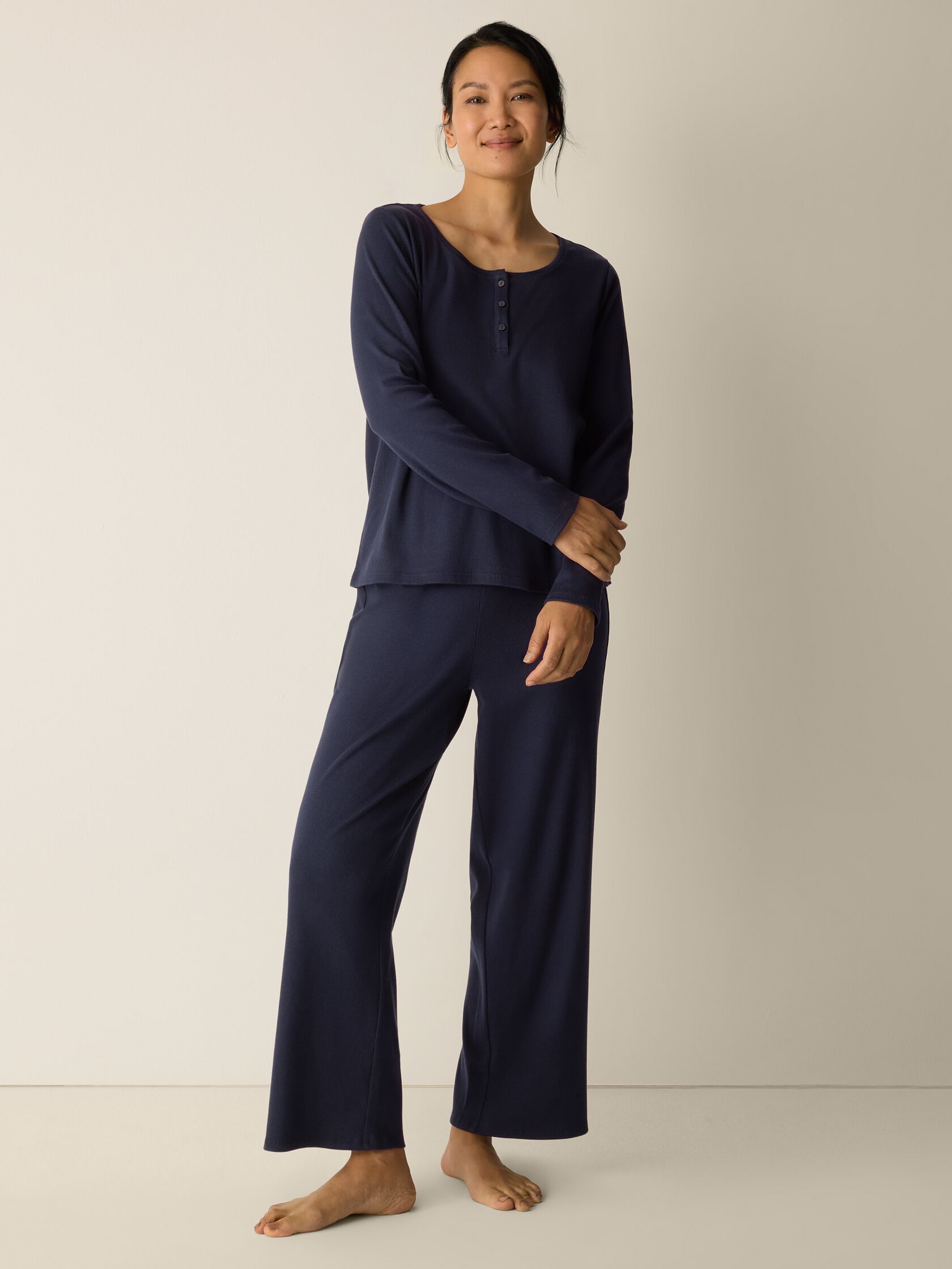 Organic Cotton Rib Sleep Set