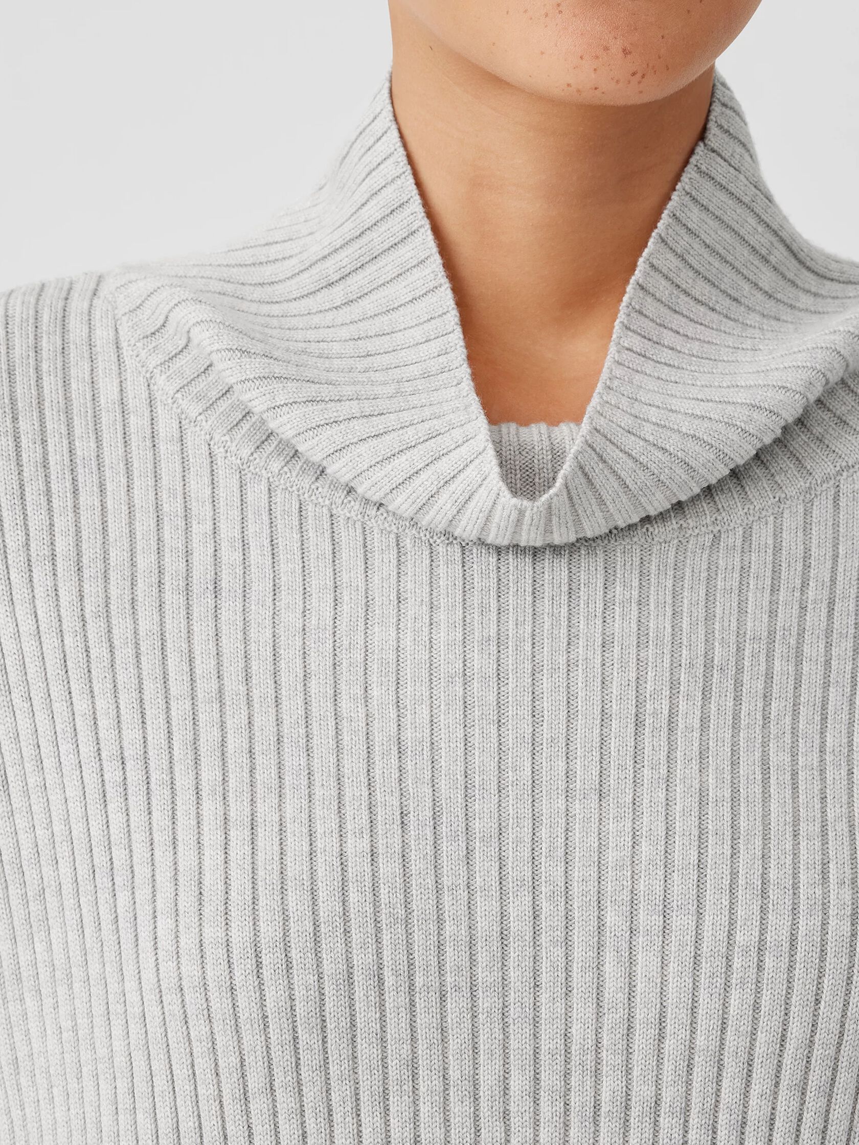 Merino Turtleneck Top in Regenerative Wool