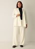 Stretch Wool Crepe Long Blazer