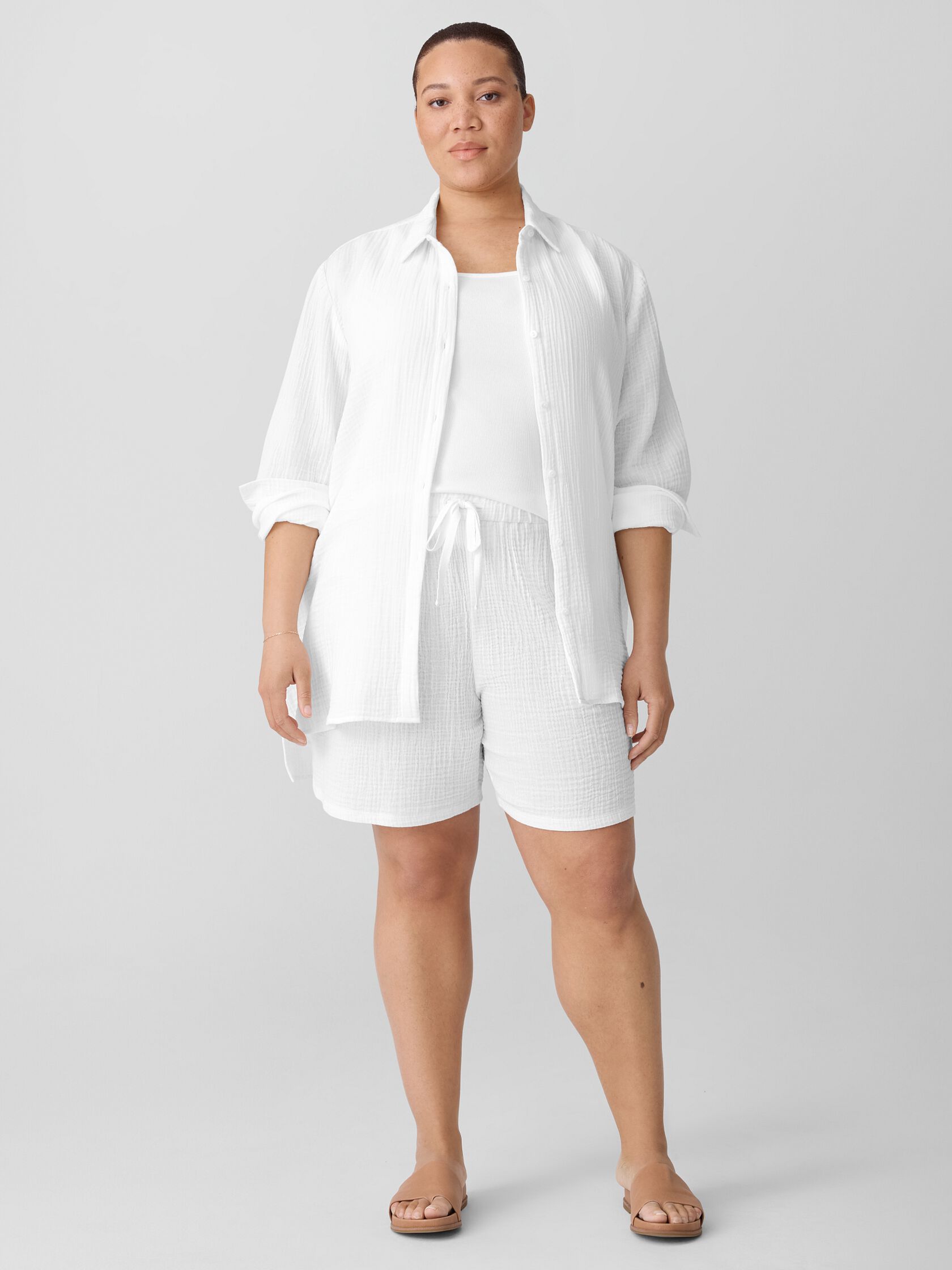 Organic Cotton Lofty Gauze Walking Shorts