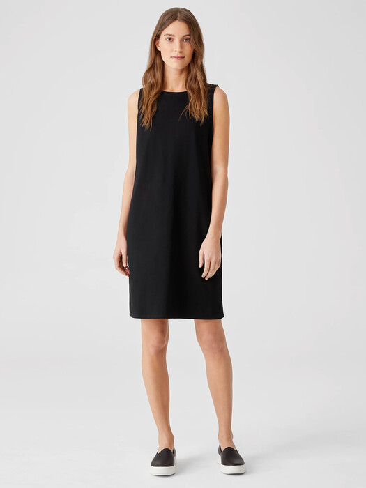 Traceable Organic Cotton Jersey Tank Dress | EILEEN FISHER Traceable Organic Cotton Jersey Tank Dress | EILEEN FISHER