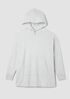 Heathered Fleece Hooded Long Top