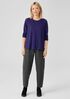 Organic Linen Jersey Crew Neck Top