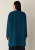 Fine Wool Alpaca Round Neck Coat