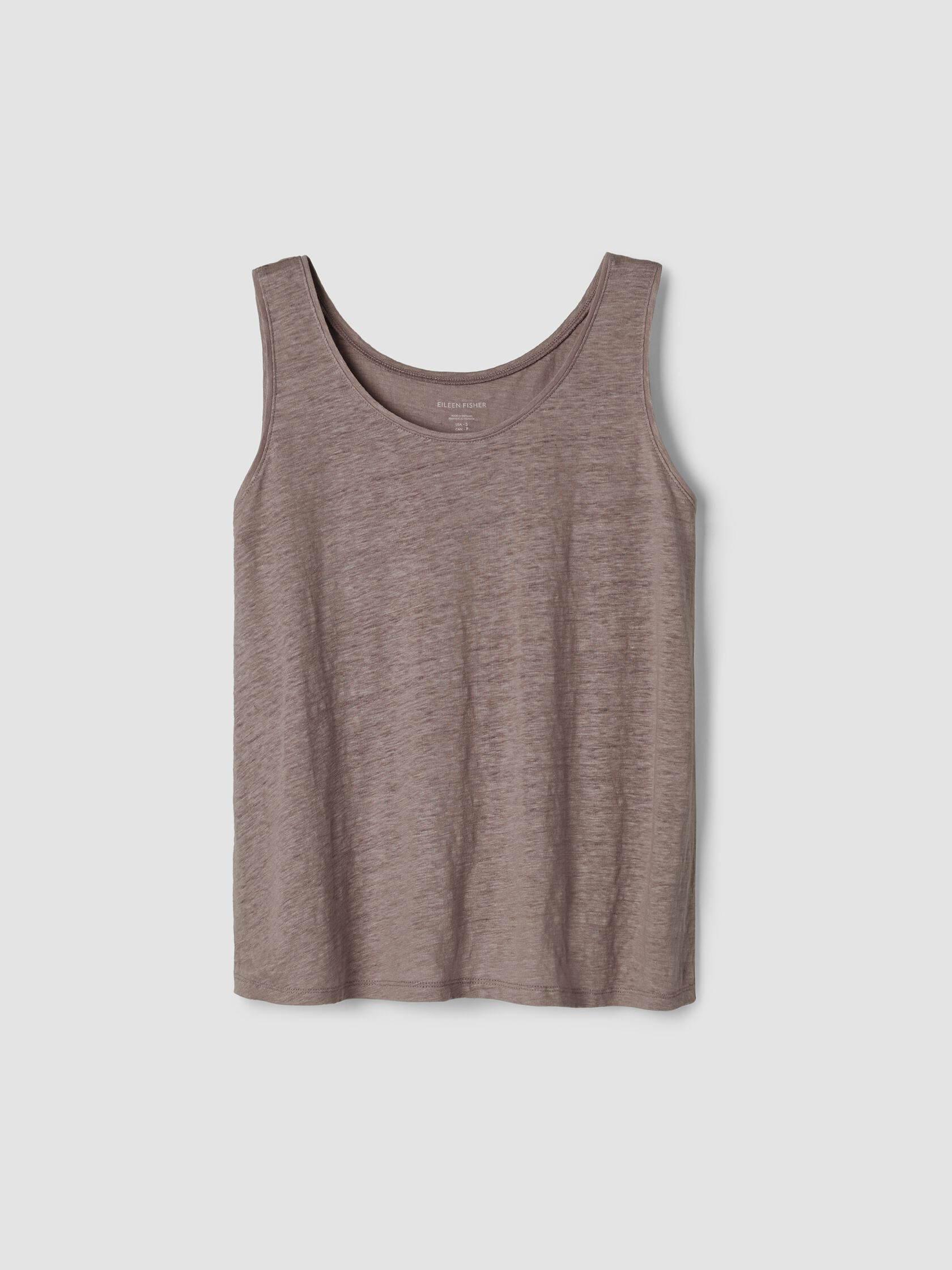 Organic Linen Jersey Scoop Neck Tank