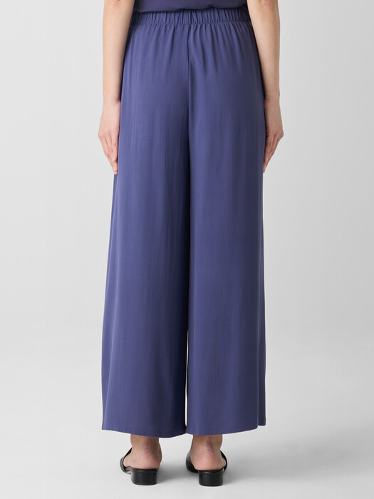 Silk Georgette Crepe Wide-Leg Pant