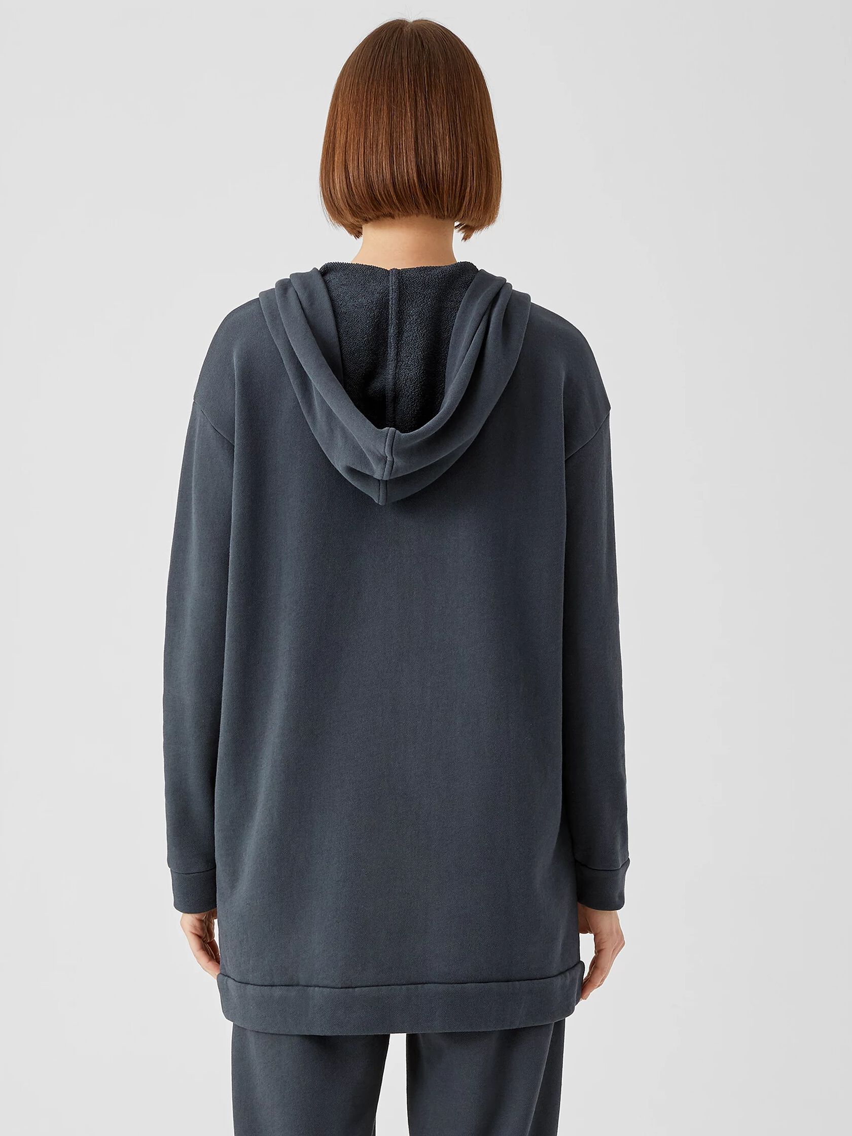 Organic Cotton French Terry Hooded Jacket