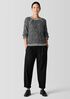 Peruvian Organic Cotton Boucle Crew Neck Top