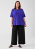 Stretch Jersey Knit Crew Neck Tee