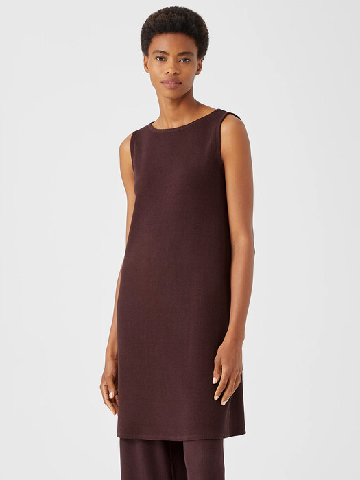 Ribbed Organic Cotton Blend Dress