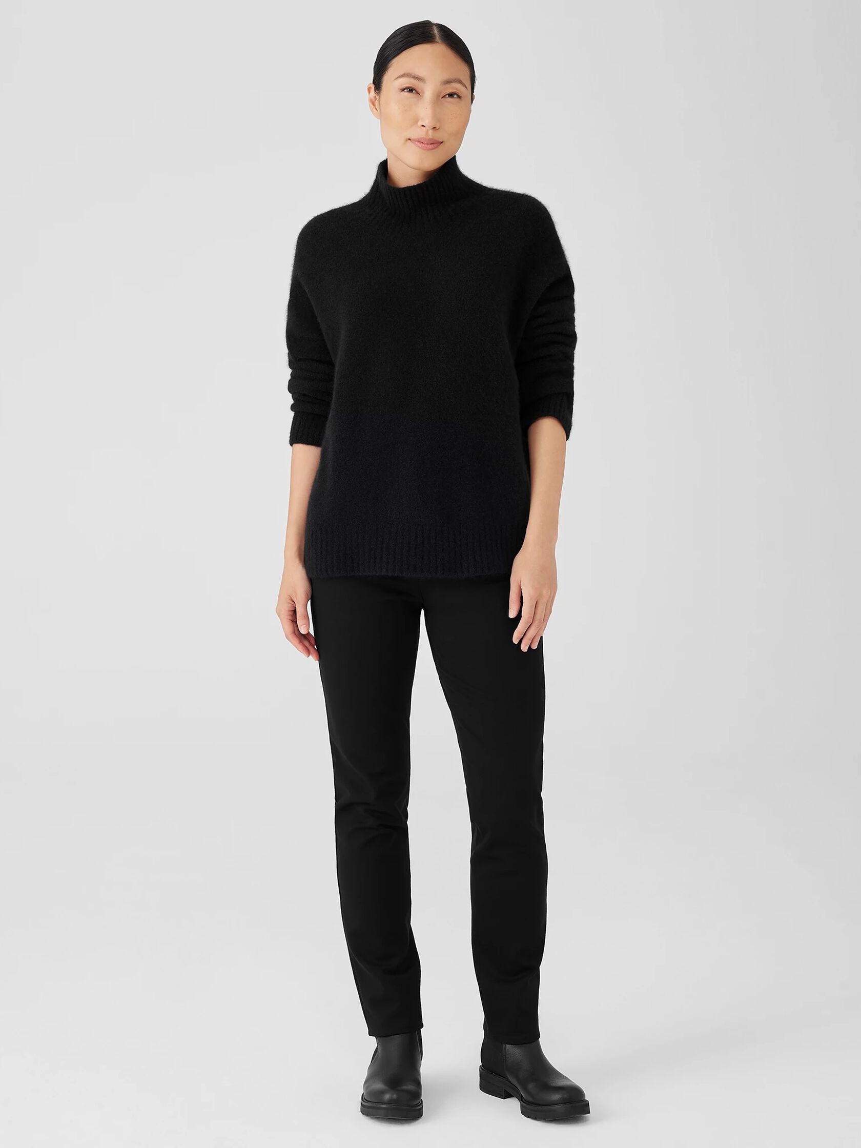 Cashmere Silk Bliss Turtleneck Box-Top