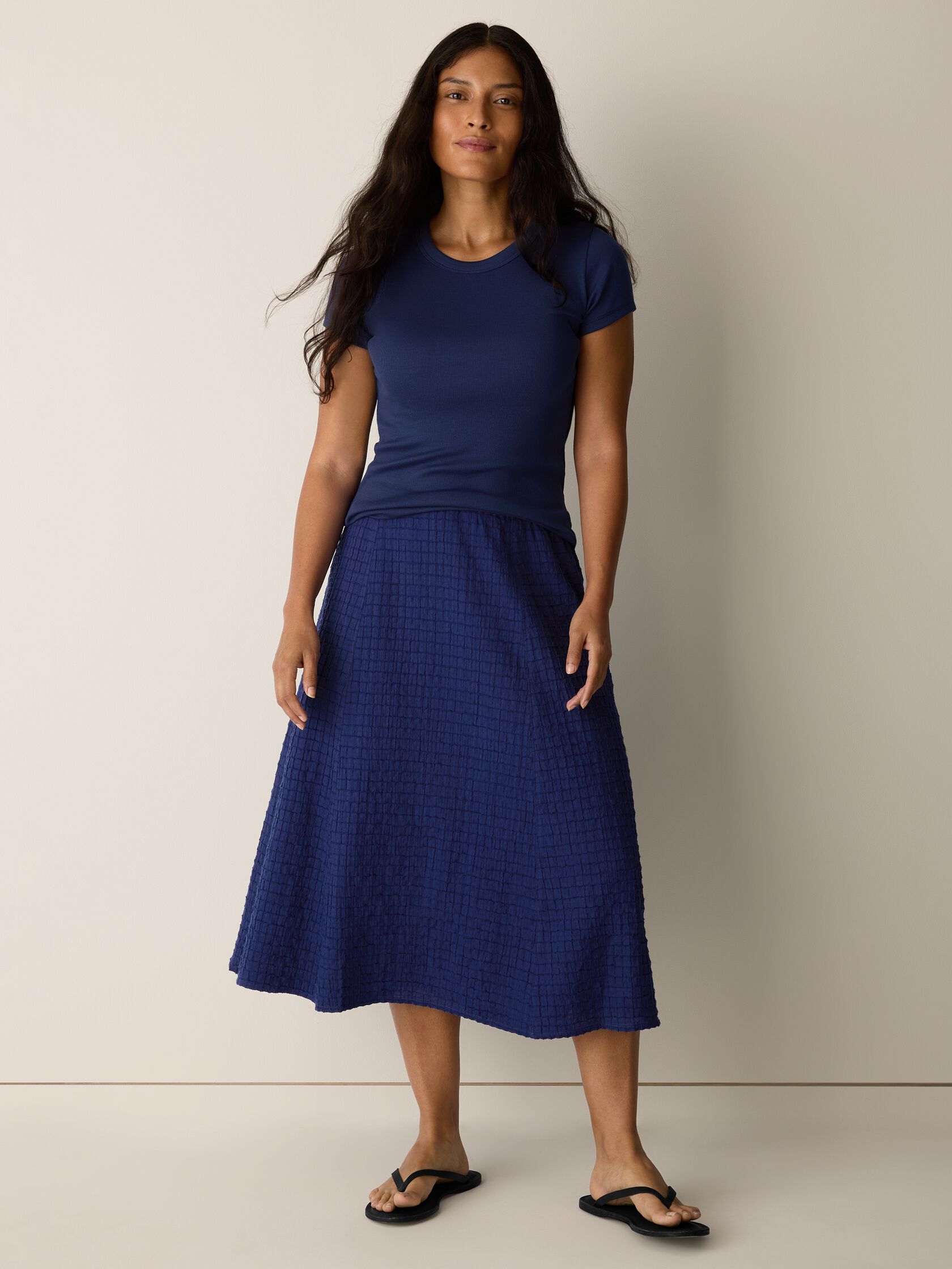 Organic Cotton Voile Box Skirt