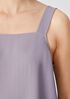 Silk Georgette Crepe Square Neck Tank