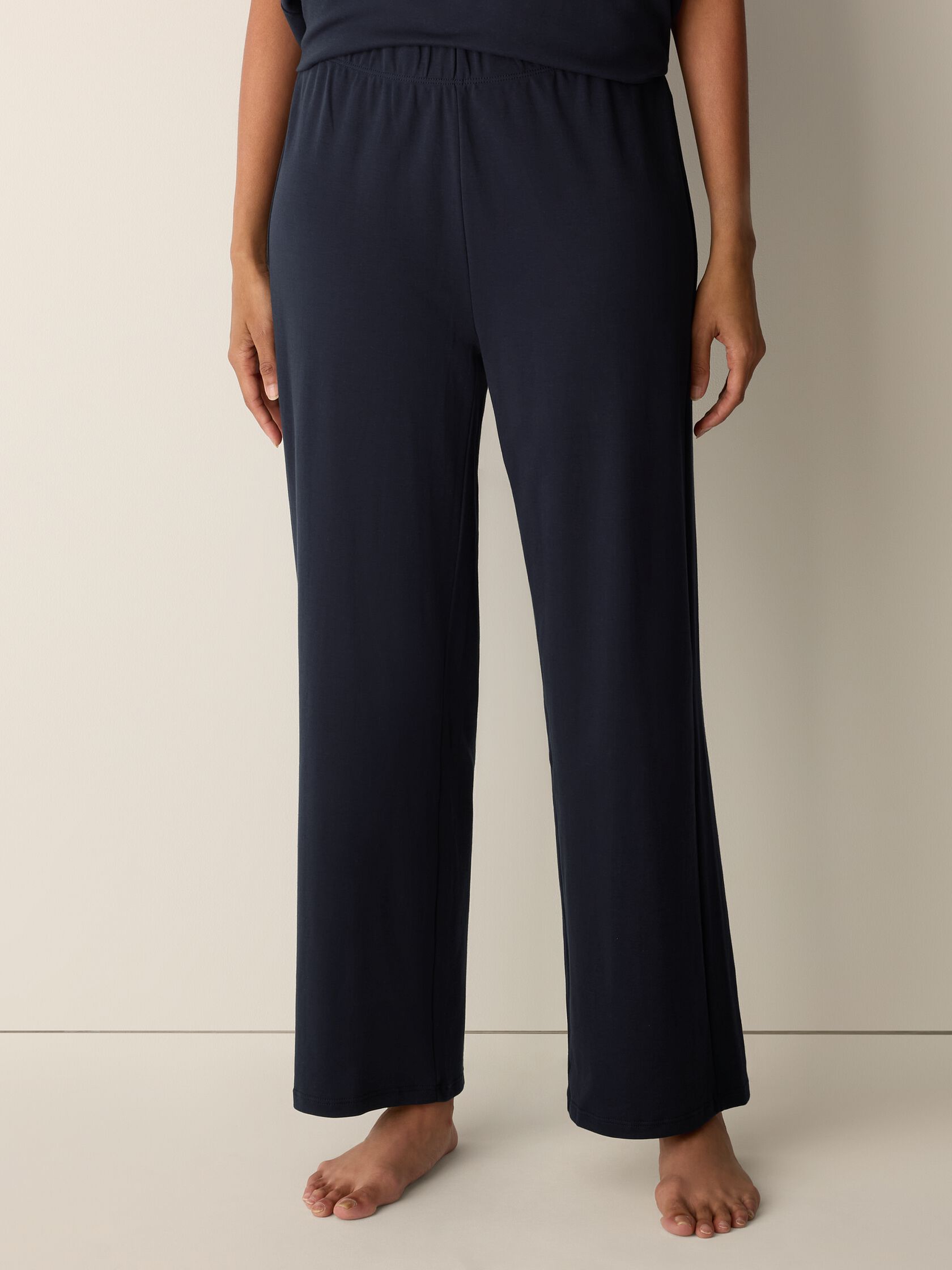 Organic Cotton Interlock Straight Sleep Pant