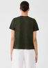 Organic Cotton Hazy Slub V-Neck Tee