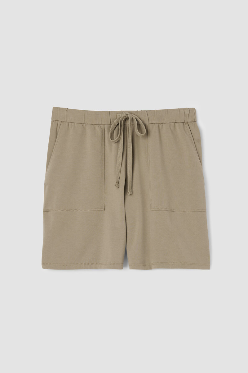 Pima Cotton Stretch Jersey Walking Shorts Pima Cotton Stretch Jersey Walking Shorts