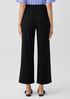Stretch Jersey Knit Wide-Leg Pant