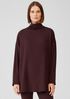 Cozy Brushed Terry Funnel Neck Top