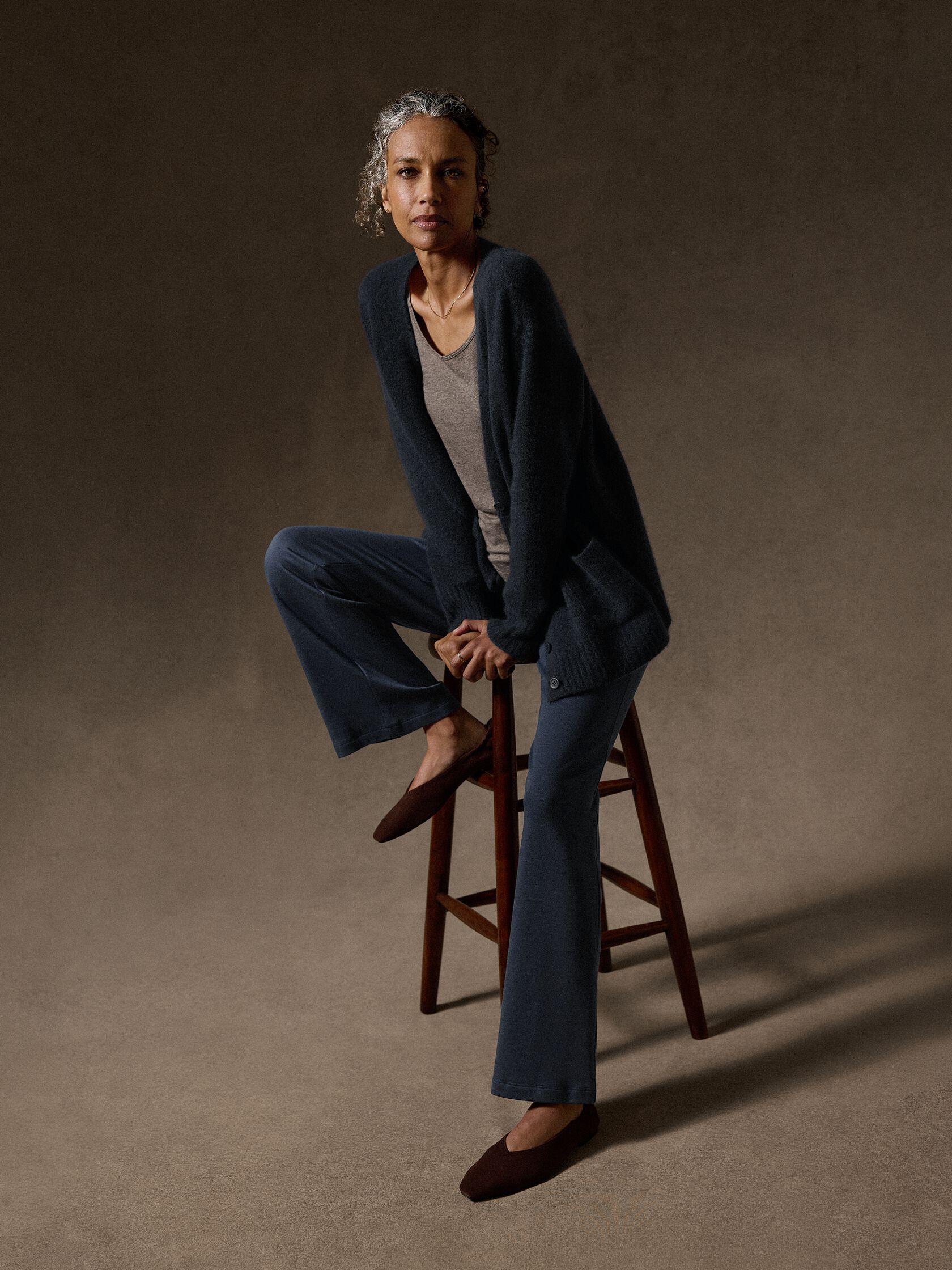 Cozy Brushed Terry Hug Kick Pant