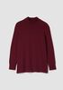 Cotton & Recycled Cashmere Turtleneck Long Top