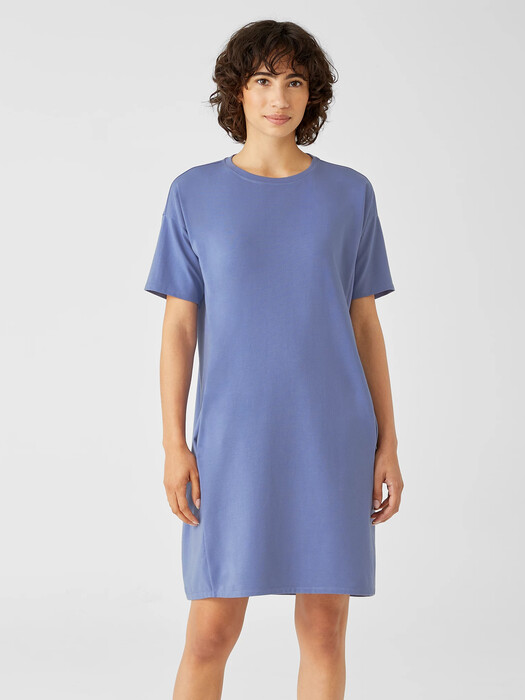 Traceable Cotton Jersey Dress | EILEEN FISHER Traceable Cotton Jersey Dress | EILEEN FISHER
