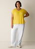 Organic Linen Jersey V-Neck Tee