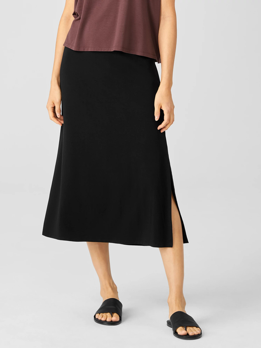 Stretch Jersey Knit Straight Skirt