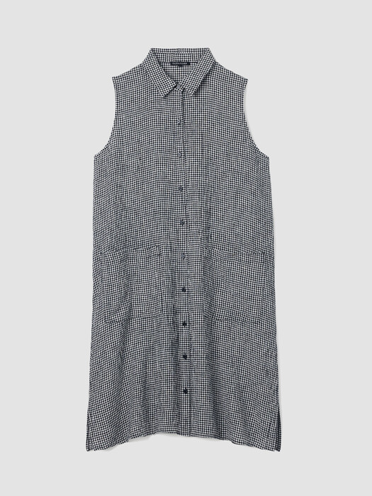 eileen fisher sleeveless linen dress Eileen Fisher Linen Sleeveless Cami Dress