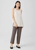 Washable Stretch Crepe Straight Pant