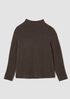 Cashmere Silk Boucle Bliss Turtleneck Top
