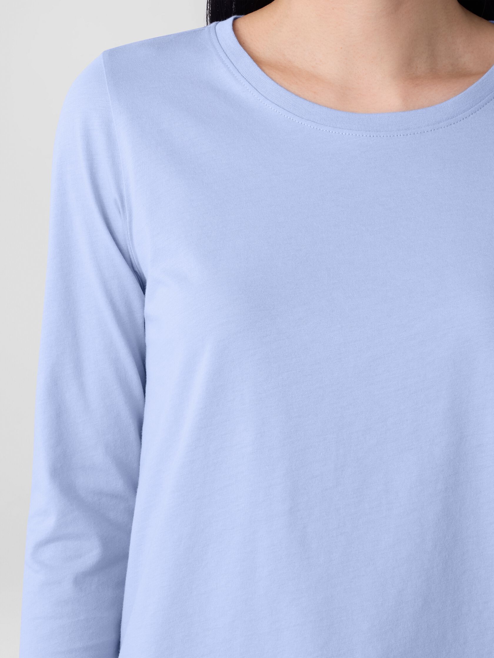 Organic Pima Cotton Jersey Long-Sleeve Tee