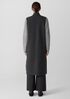 Lightweight Boiled Wool Shawl Collar Vest in Regenerative Wool